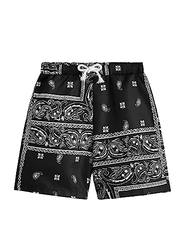 Image of SOLY HUX Boys Boho Paisley Print Short Sleeve T Shirt and Shorts Set 2 Piece Outfits