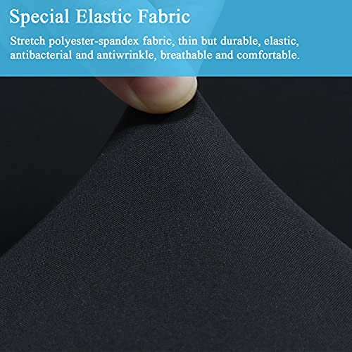 YUNSHANGHE 6 Pack Chair Seat Covers, Removable Washable Dining Chair Covers, Elastic Stretch Modern Chair Protective Cover - Image 2