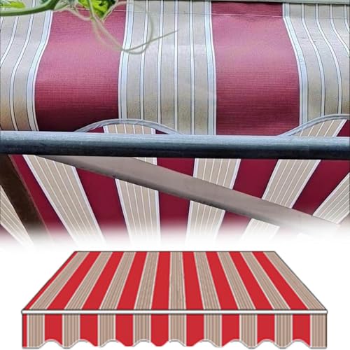 Lona De Repuesto para Toldo Exterior,Recambio De Tela para Toldo De Jardín Retráctil Paño,Poliéster de Alta Densidad 320 g/m²,Impermeable y Anti-UV,A01,Customized