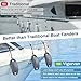 VIGORVAN EVA Boat Fenders, Upgraded Boat Bumper for Docking with Nylon Rope, and Fixed Lock, 15 Inch Dock Bumper Fit for Yachts, Sailing Dinghies, Bass Boat and Fishing Boat