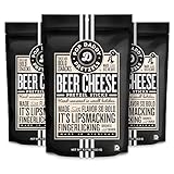 Pop Daddy Flavored Pretzels Sticks | Healthy Gourmet Pretzels Snacks | 7.5oz Individual Bags | 3 Pack | Beer Cheese