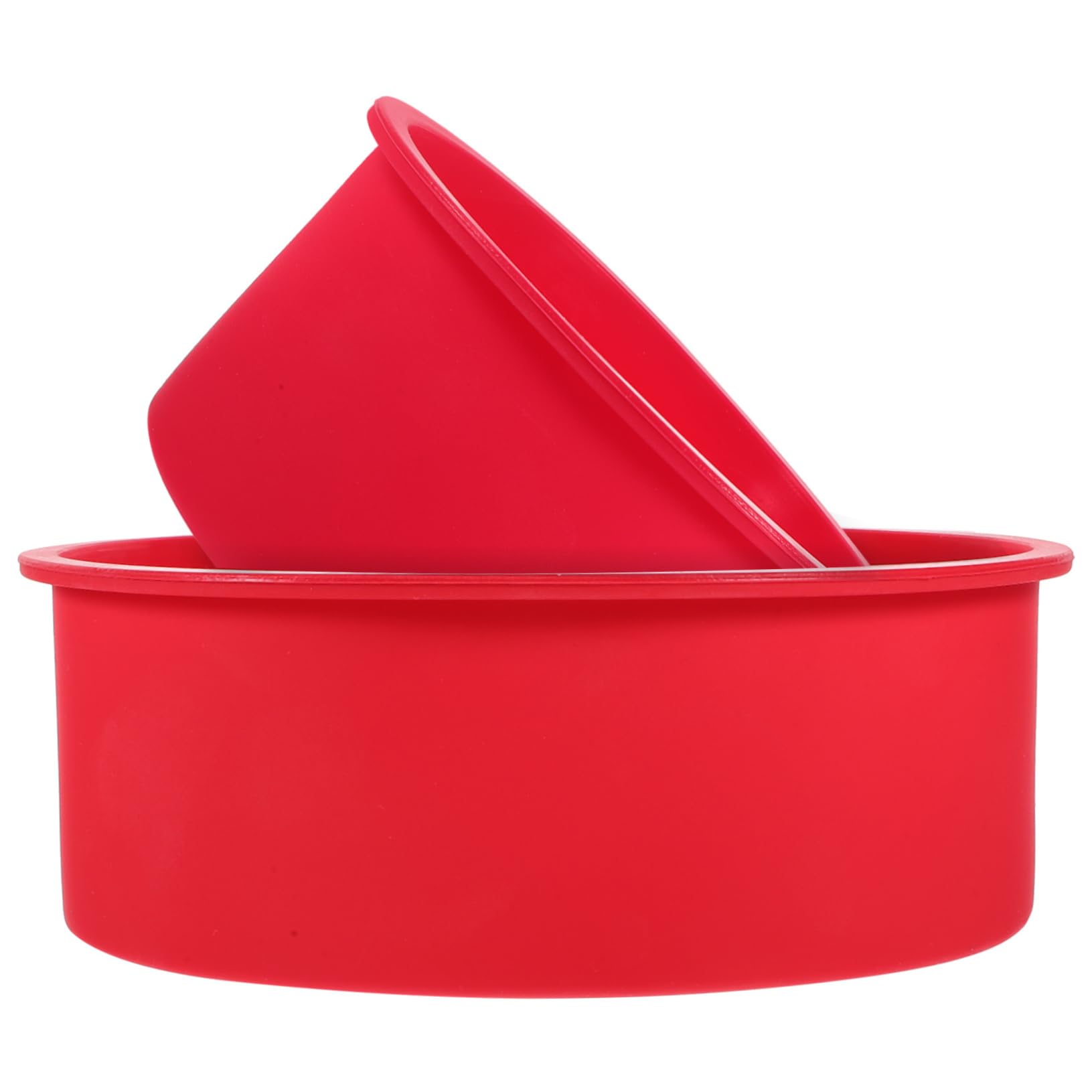 Cabilock Molde De Silicona Para Pasteles Redondos Antiadherente Y Resistente Altas Para Hornear Tartas Muffins Y Postres Para Cocinas Y Repostería 2 Piezas X 5