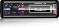 LSLYA Single Din Bluetooth Car Stereo with APP Control, FM Radio, USB/TF/AUX, Handsfree Calls & Fast Charging MP3 Player