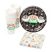 Silver Buffalo FRD2015T Warner Bros Friends Central Perk Logo Paper Party Pack Set-20-Piece, Assorted, black and white