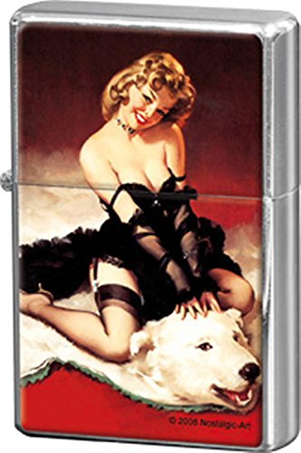Preisvergleich Produktbild Nostalgic-Art Feuerzeug - Pin Up - Bear Skin (Benzinfeuerzeug)