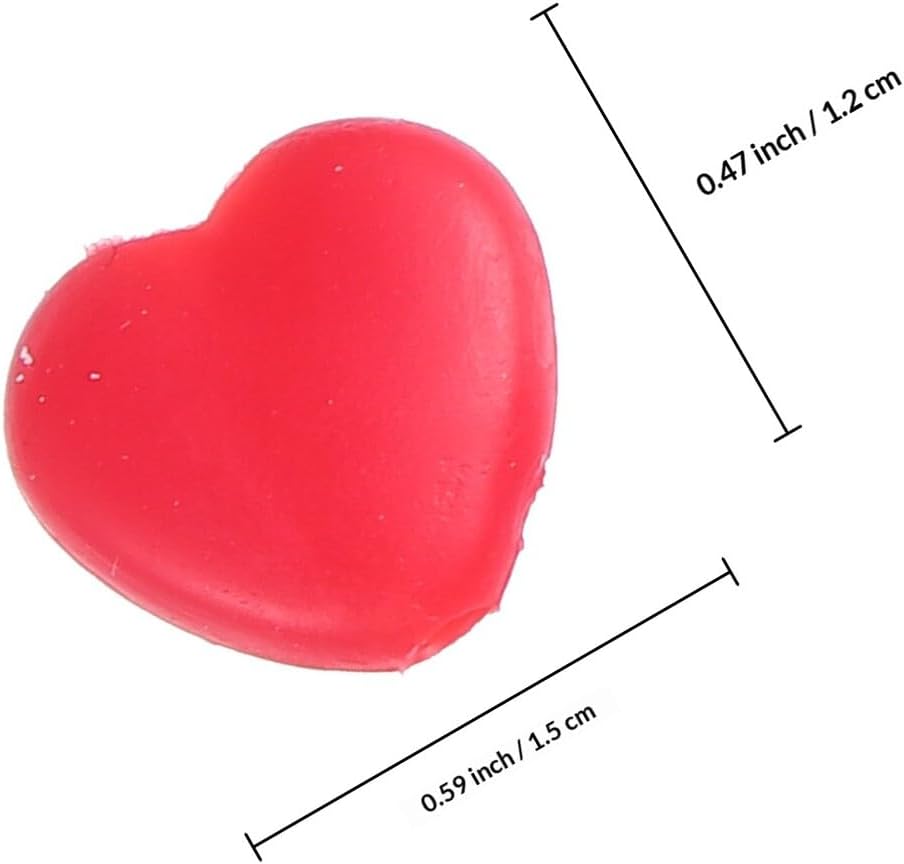 ibasenice 200pcs Silicone Heart-Shaped Mask Band Buckles Adjustable Cord Locks for Face Masks PVC Soft Buckles for Daily Use and DIY Cloth Face Supplies