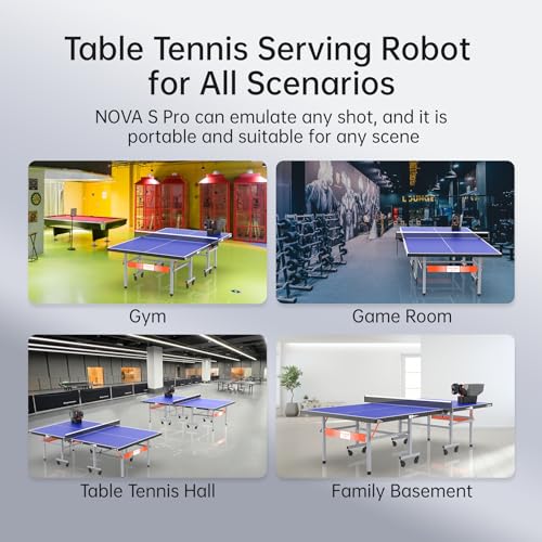 image for PONGBOT Table Tennis Robot, Portable Ping Pong Machine, APP Control, 2