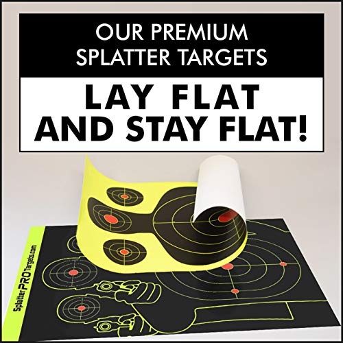 12x18 splatter targets shots burst with a bright splatter upon impact instantly see your shots