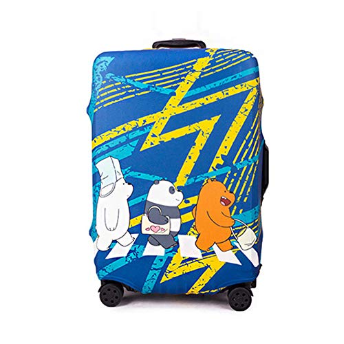 WSJMJ Couverture de Bagages, Elastique Housse De Valise Luggage Cover, Garde Votre Valise de Voyage Propre et Protège (18-32 inch Luggage Case),C,L Cover