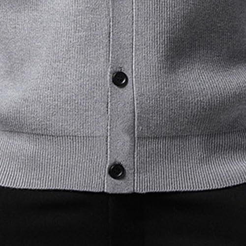 Men's V-Neck Knitted Sweater Vest Casual Knit Button Male Cardigan Vests Winter Slim Fit Knits Sleeveless Sweaters4