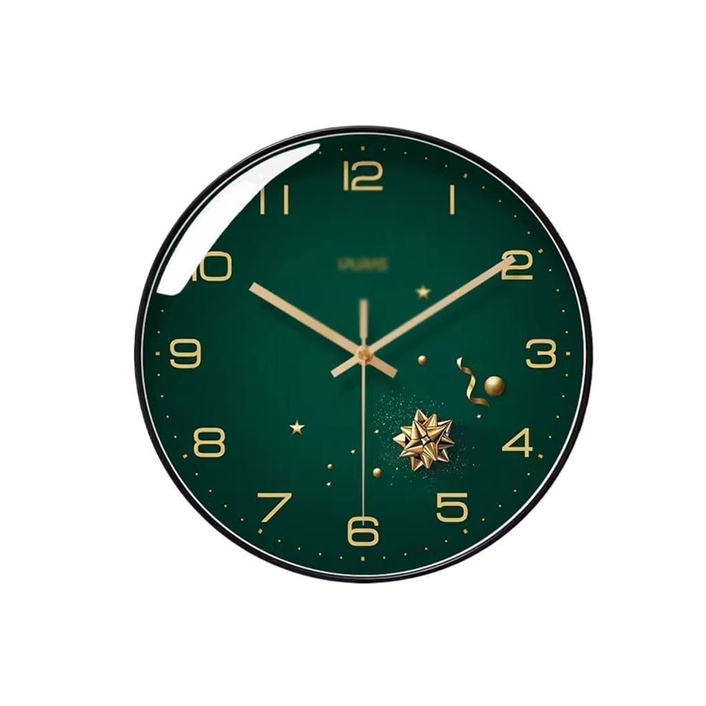 Wall Clock Living Room Clock Clock Silent Sweep Second Quartz Clock(1)