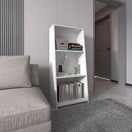 White Bookcase with 2...