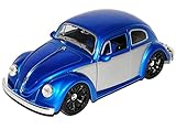 seitenteil vw t5 hinten rechts Fahrzeug ist ca 18 cm lang Jada Volkwagen Käfer Coupe Blau silbernen Seitenteil 1/24 Modell Auto