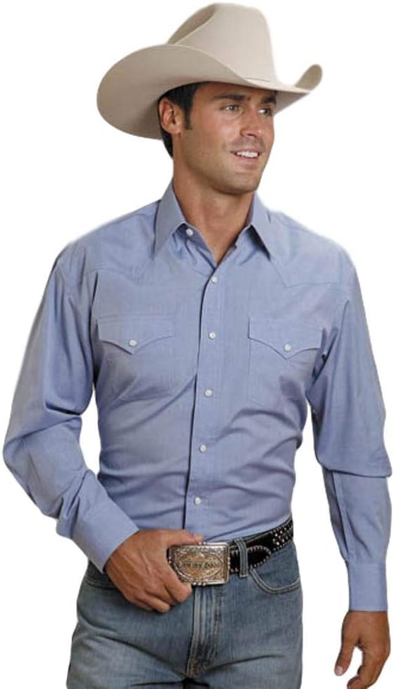 Blue End On End Solid Shirt