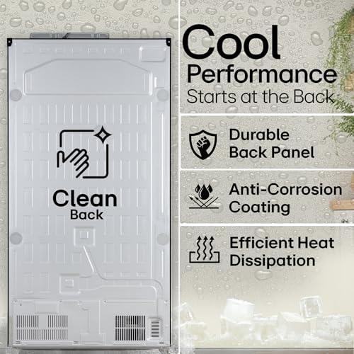 Image of LG 650 L, 3 Star, Frost Free, Double Door, Door Cooling+, Hygiene Fresh+, Smart Inverter Compressor, Wi-Fi Convertible, Side by Side Refrigerator with AI ThinQ (GL-B257EET3, Emerald Tango)