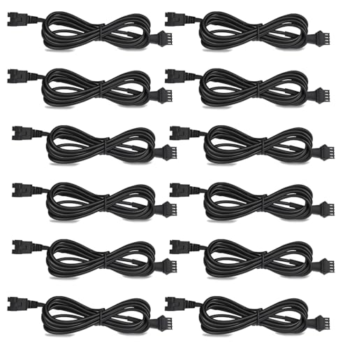 LAZZPPO Rock Light Extension Wire 4 Pin 60 inch for Trucks ATV UTV 12 Pcs