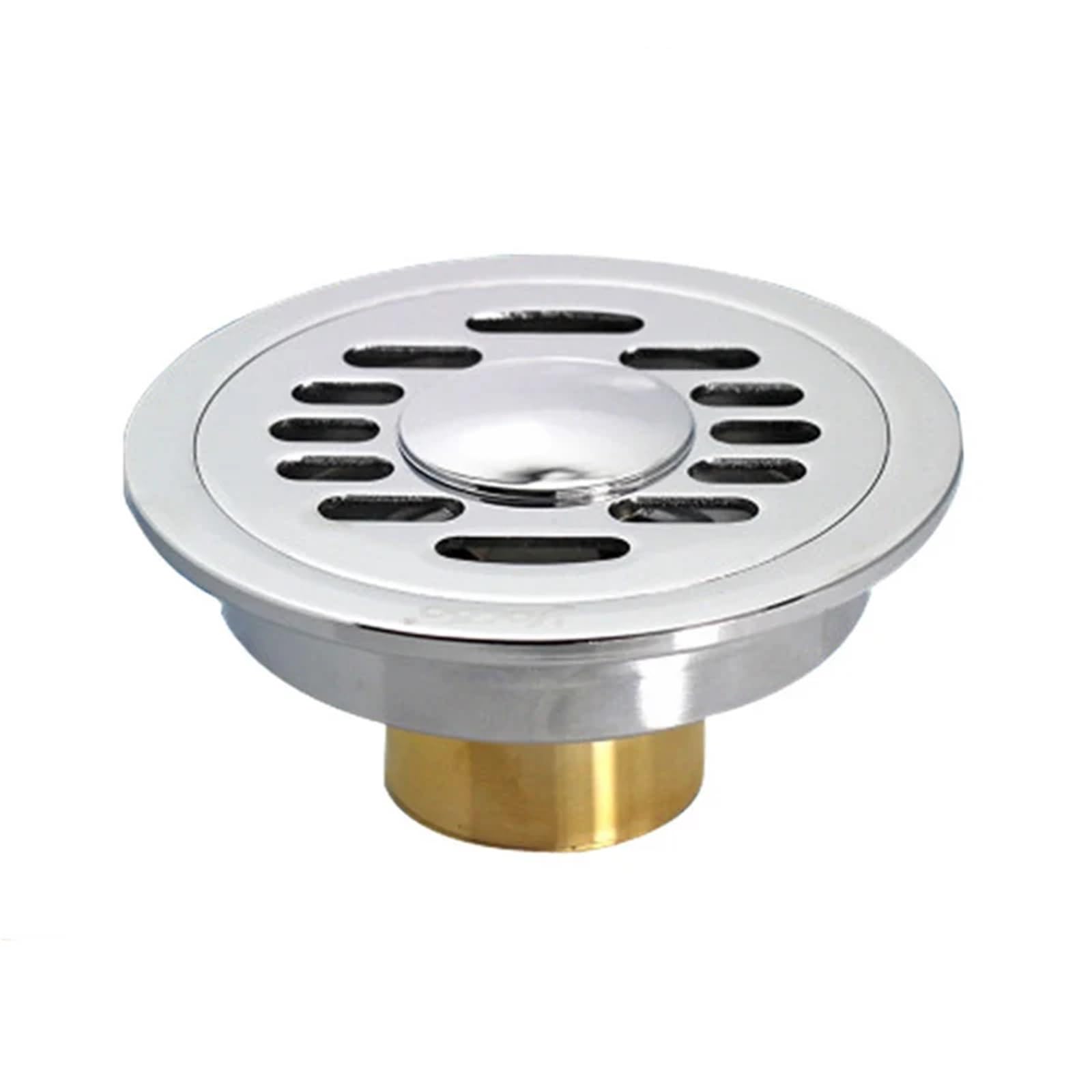 Floor Drain 10cm Brass Round Floor Drain Cover Shower Waste Drainer Grate Floor Drain(Color2)