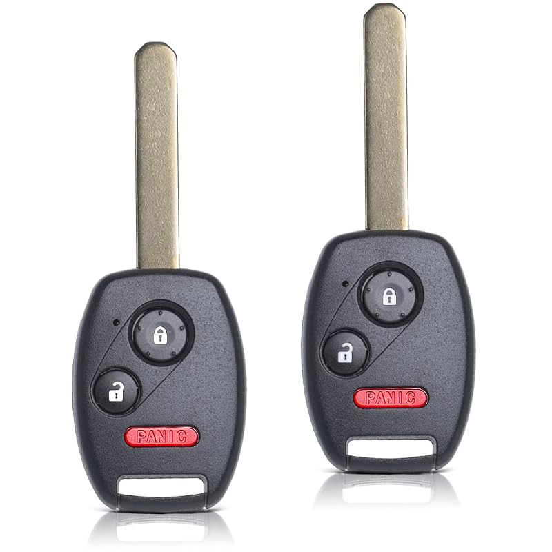 Kit com 2 Chaves Remotas de 3 Botões MechanMagic para Honda CR-V, CR-Z, Fit, Insight, Accord Coupé e Crosstour – 35111-SWA-306, MLBHLIK-1T