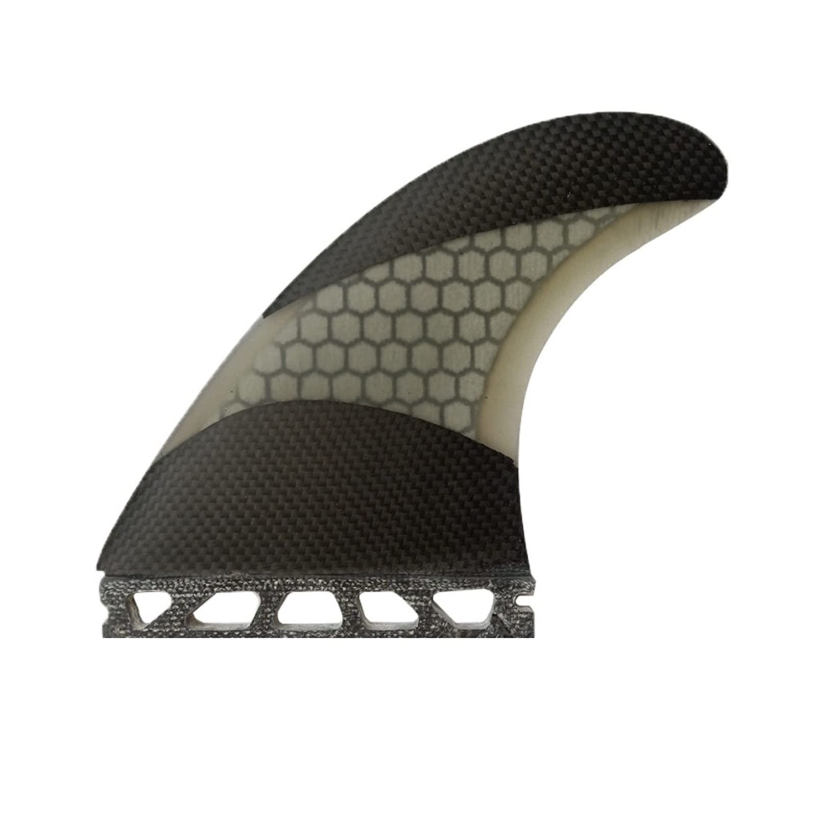 Surfboard Fins Tri Fin Set Carbon Fiberglass Surf Board Thruster Size Large for Paddle Board
