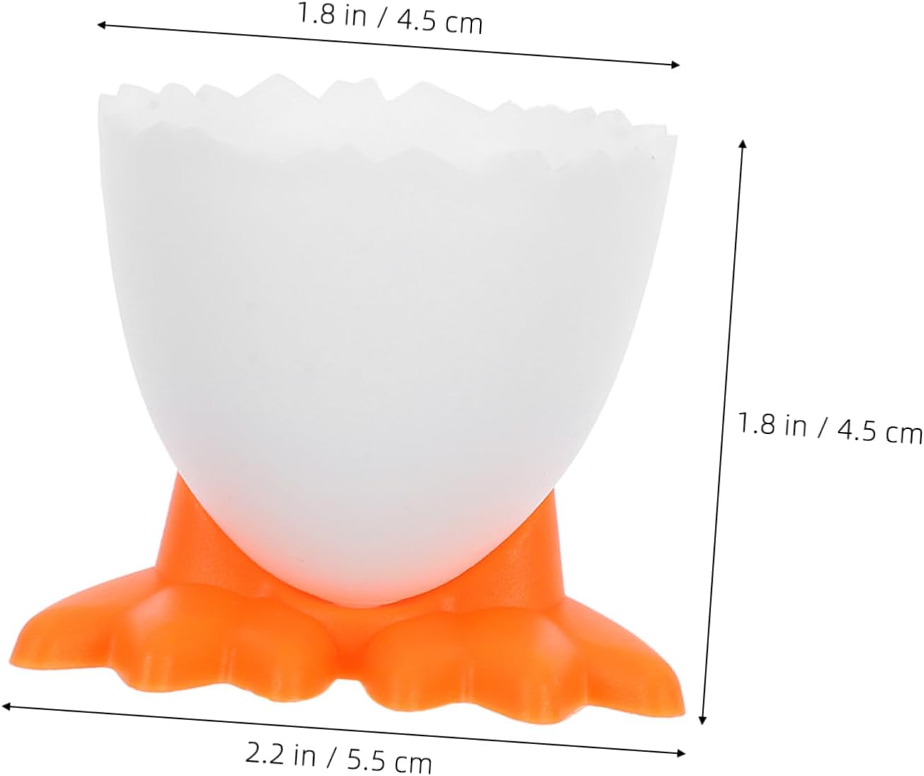 20pcs Egg Containers Cartoon Egg Holders for Countertop Versatile Plastic
