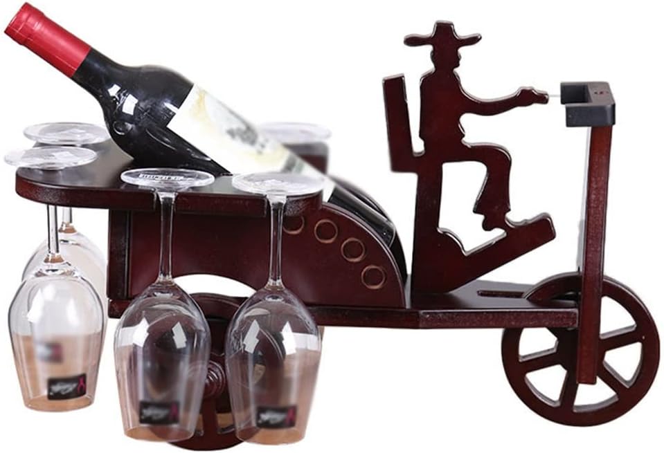 Solid Wood Wine Rack European Hanging Glass Red Upside Down Wooden Cup