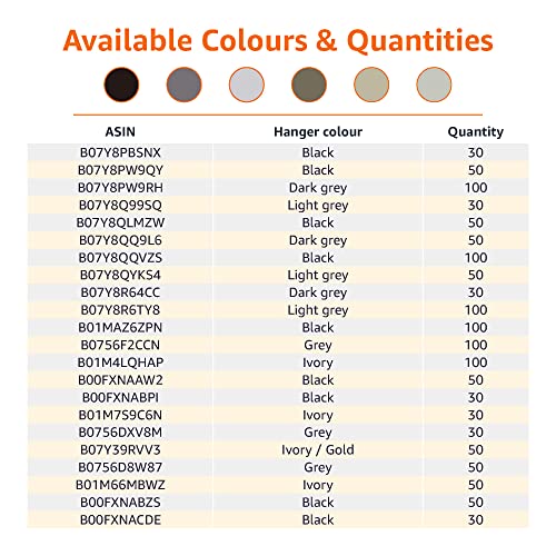 Amazon Basics Slim Velvet Non-Slip Suit Hangers, 30-Pack, Grey - Image 4