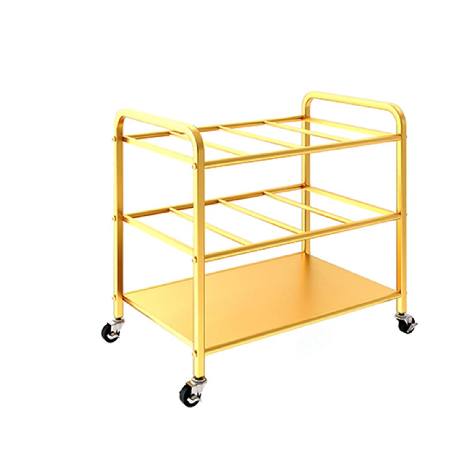 Soporte para Esterilla de Yoga, Estante de Almacenamiento de Gran Capacidad con 4 Ruedas - Organizador móvil para Bloques de Yoga, Pelotas, Rodillos de Espuma y Ruedas - Eficiente Soporte pa