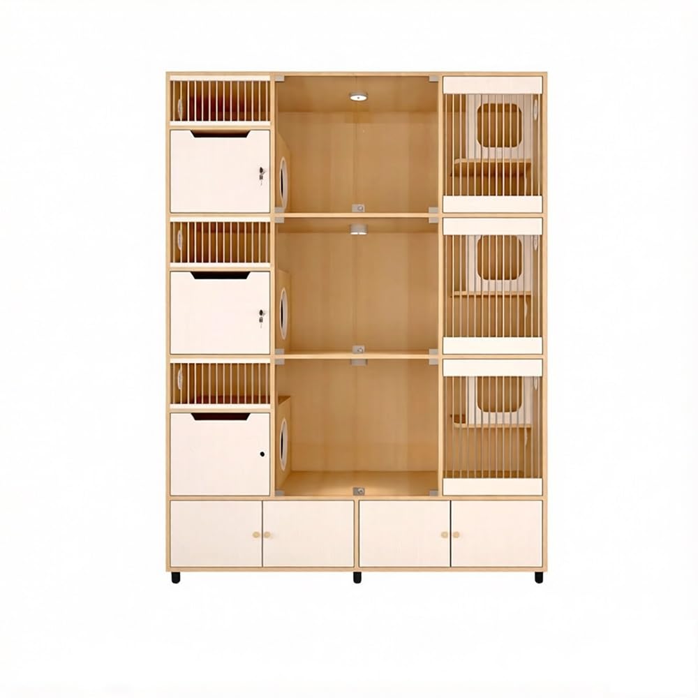 villa per gatti Gabinetto for gatti in legno for Negozio di animali Gabbia for Per interni(Piccolo)