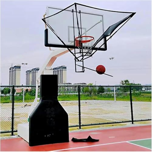 Sistema Portatile di Ritorno dei tiri da Basket e Rete di Rimbalzo - Dispositivo di Allenamento Pieghevole Regolabile per Bambini, Adolescenti e Adulti - Perfetto per Principianti e per Lo s