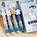 MOZXIRZ 4 Pcs Cute Mechanical Pencils 0.5mm Cartoon Puppy Mechanical Pencil Kawaii Soft Grip Mechanical Pencils School Pencil for Students Women (Puppy)