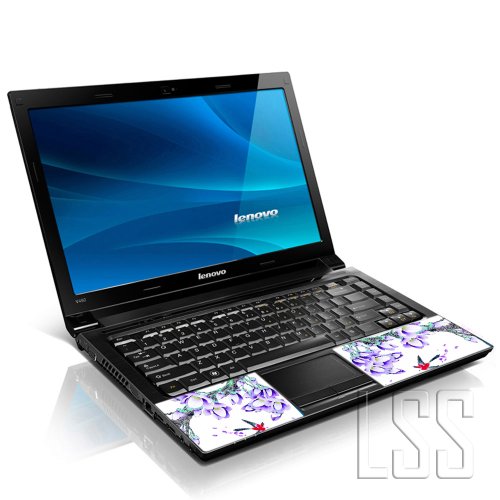 Image of LSS Laptop 15 15.6 Skin Cover with Colorful Bird Floral Pattern for HP Dell Lenovo Apple Asus Acer Compaq - Fits 13.3 inch 14 inch 15.6 inch 16 inch (2 Wrist Pads Free)