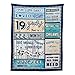 19 Year Old Boy Birthday Gift, Super Soft and Warm Happy Birthday Blanket, Digital Heartwarming Sentences Creative Design Ideal Gifts for 19th, 50