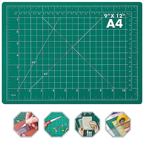 Artnery Rubber Professional Cutting Mat Self-Healing 5 Layers Double Sided Durable Non-Slip PVC (A4 (22 * 30cm))