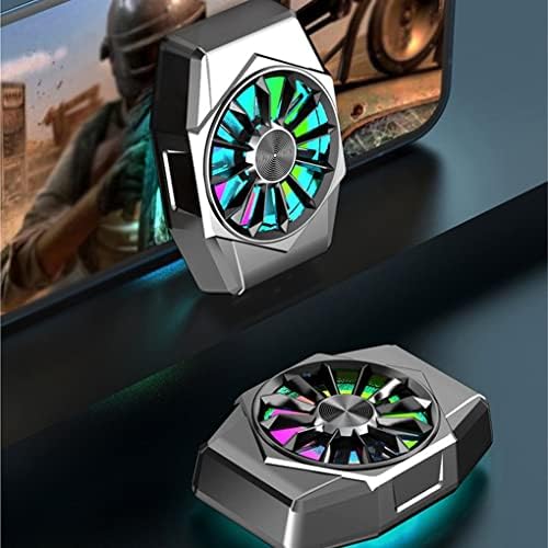 Ailan USB Rechargeable Mobile Phone Cooler Cellphone Cooling Fan with Charger Cordless Smartphone Gaming Radiator Travel, Black