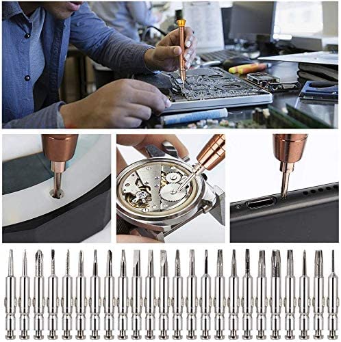 Image of Built With Passion 25 in 1 Precision Screwdriver Set Multi Pocket Repair Tool Kit for Mobiles, Laptops, Electronics.