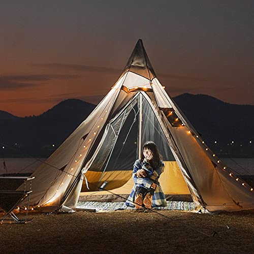 Tipi para camping con hoyo para estufa, 1-2 personas miniatura 5