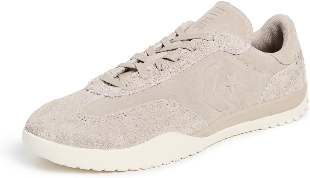 Converse Unisex Run Star Trainer Colorful Suede Sneakers, Papyrus/Egret, 6 US Women/4.5 US Men