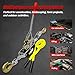 SENKEYFE Come Along Winch Heavy Duty, 10FT 2T Come Along Pulling Tool 2 Gears 2 Hooks, Cable Winch Puller, Come Along Power Puller Ratchet Tool for Construction Automotive Farm Fences (with Straps)