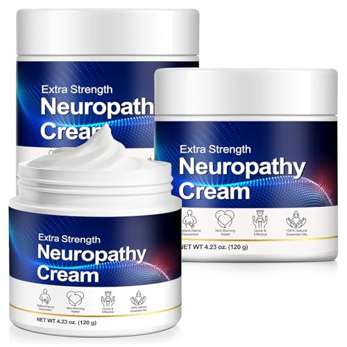 Neuropathy Cream for Feet - 240g(2 pack) Natural Fast Absorbing Cream with Arnica for Foot Hand & Diabetic Discomfort - Non Greasy Moisturising for Sensitive Skin