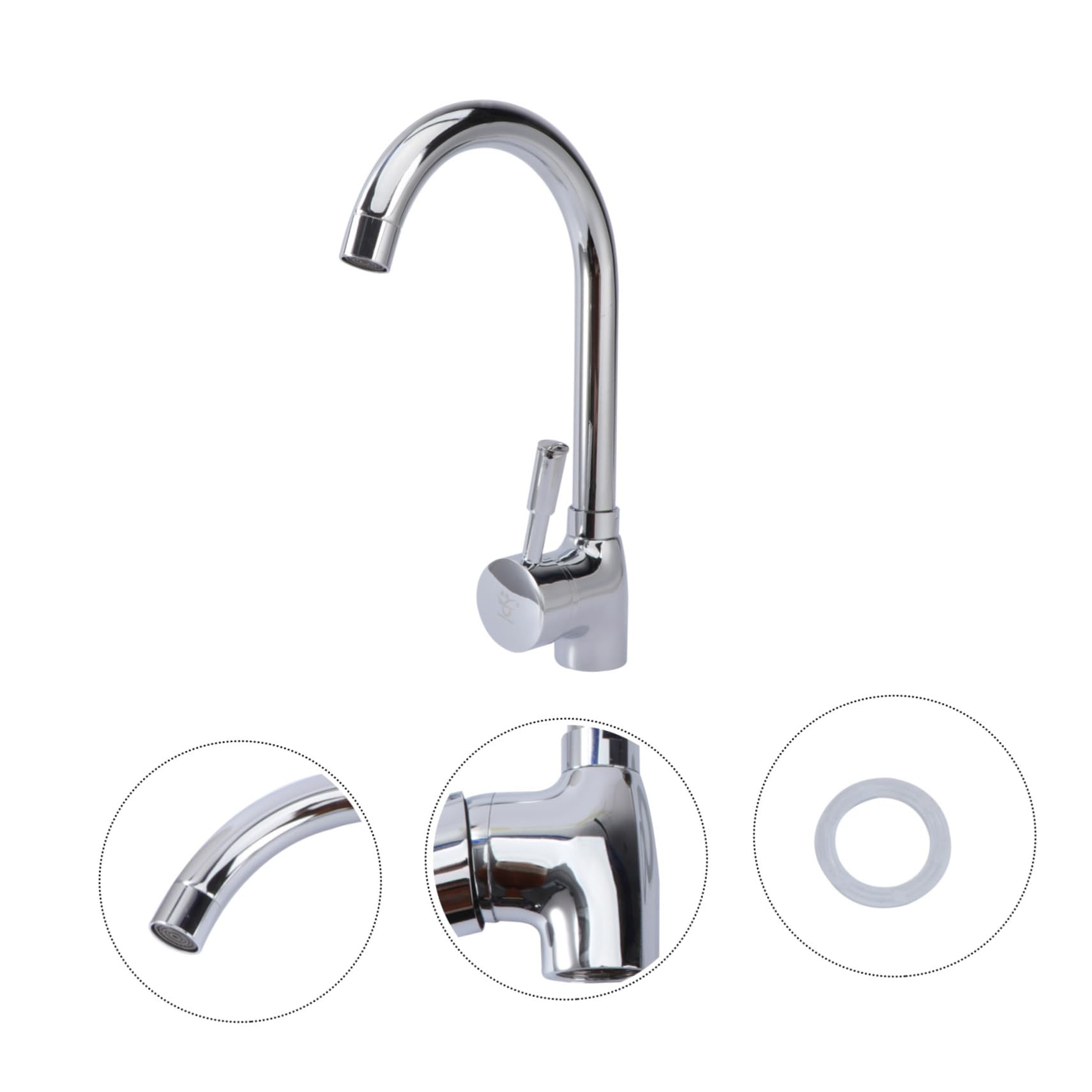 HEMOTON Robinet De Cuisine Pivotant Et Élégant Avec Douchette Extractible Mitigeur De Cuisine Mitigeur De Douchette À Jet Deau Chaude Disque En Céramique Robuste Installation Facile