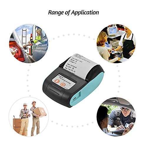 Bisofice All In One Printer Goojprt Pt-210 Portable Thermal Printer Handheld 58Mm Receipt Printer For Retail Stores Restaurants Factories Logistics #TOP2