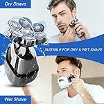 9-in-1Head Shavers for Bald Men Upgrade 7D Electric Rotary Shavers for Men Head shavers Cordless USB Rechargeable,IPX6…
