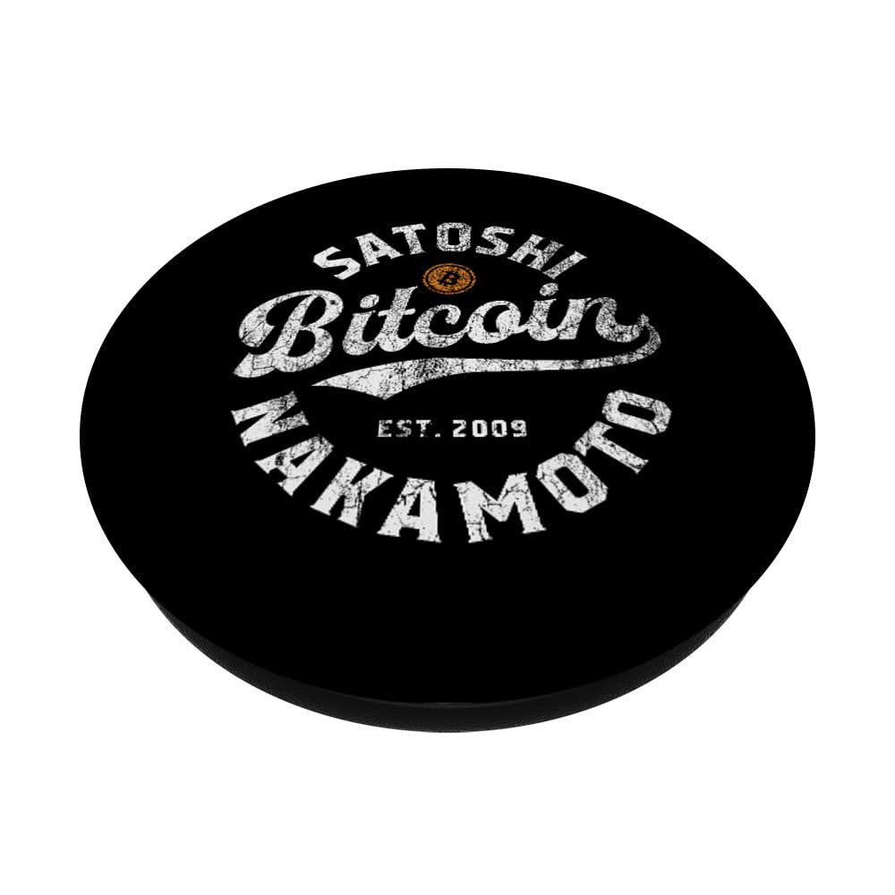 Amazon.com: Bitcoin Satoshi Nakamoto Est 2009 Crypto Blockchain Wallet  PopSockets Adhesive PopGrip : Cell Phones & Accessories