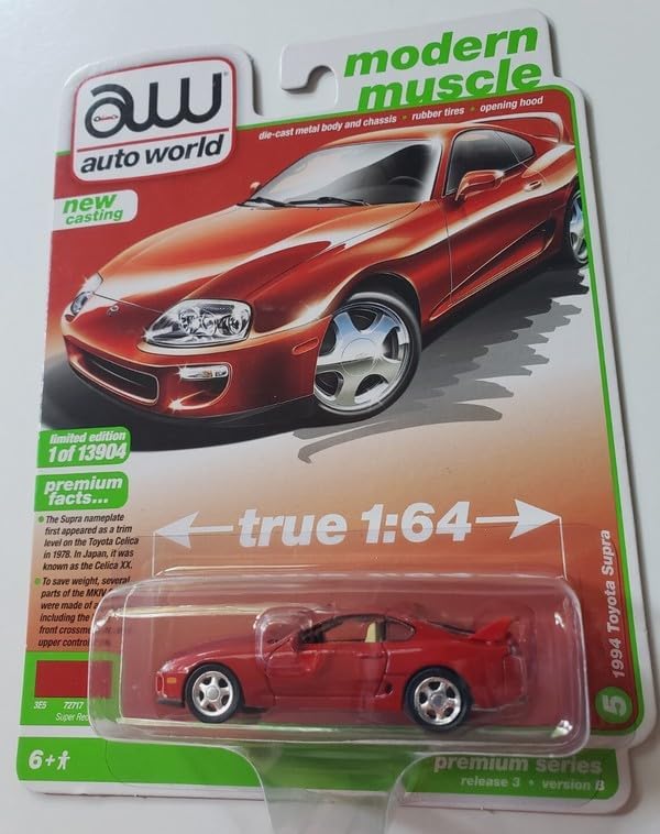 Auto World Modern Muscle 1994 Toyota Supra [Red]