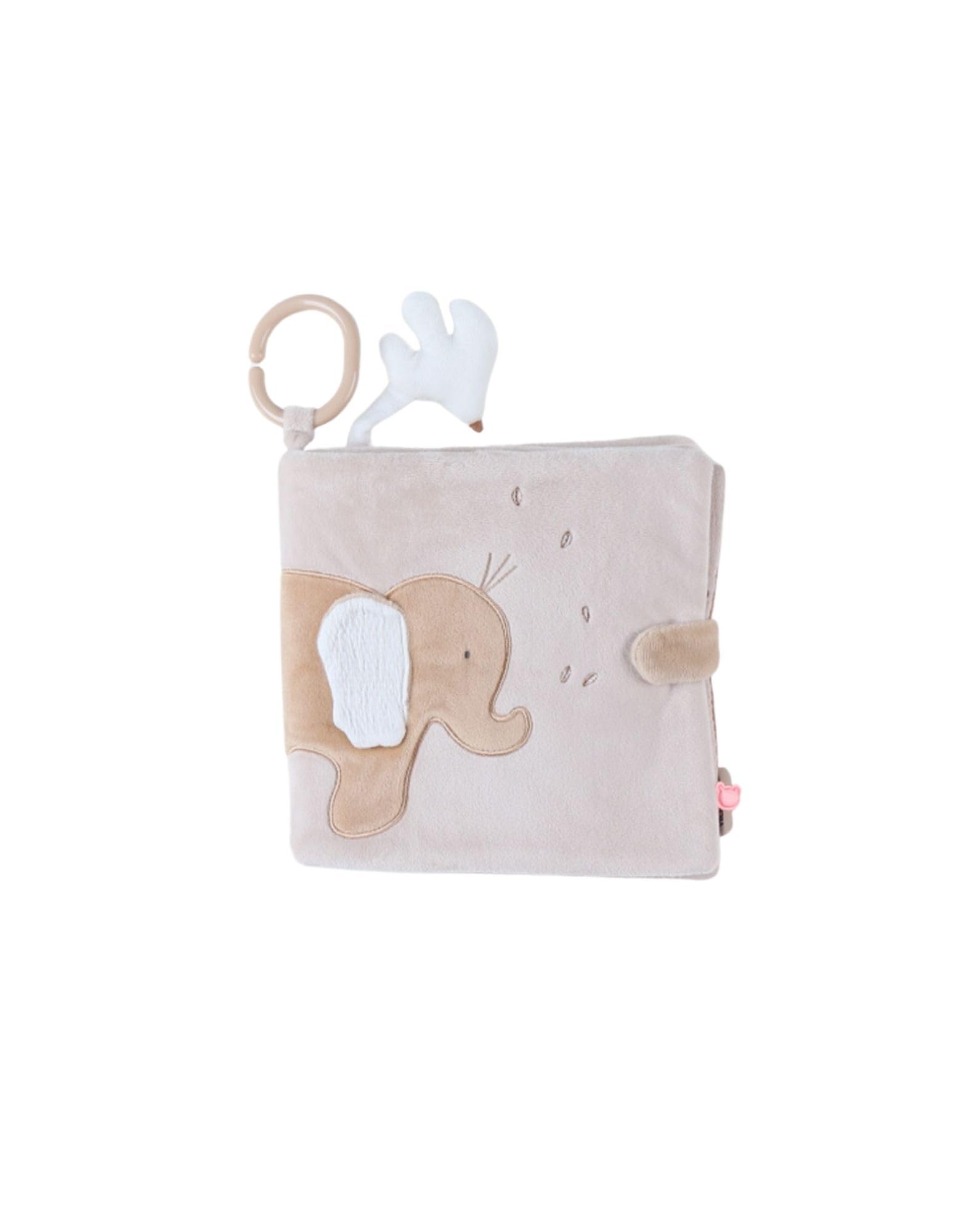 NOUKIE'S - Livre d'activités en peluche - Jouet d'éveil pour bébé - Bali, Moka & Snow - Idéal cadeau
