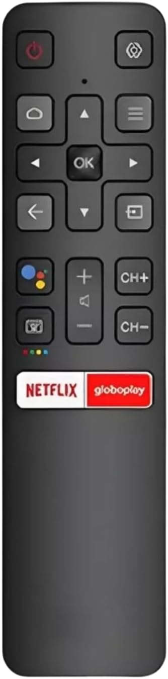 Controle Remoto Compatível Com TCL SEMP Smart TV LCD LED Android RC802V