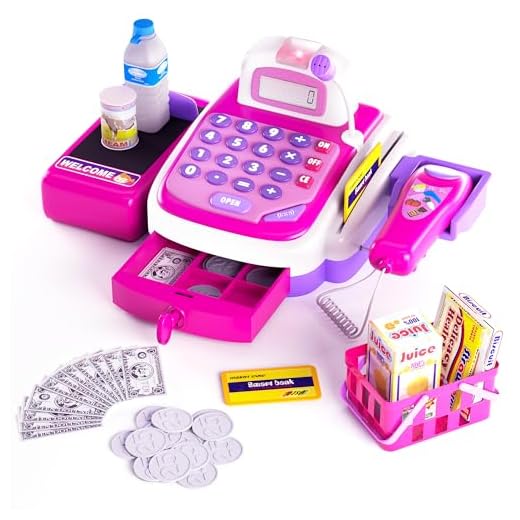 CifToys Cashier Toy Cash Register Playset | Pretend Play Set for Kids | Colorful Children’s Supermarket Checkout Toy with Microphone & Sounds | Ideal Gift for Toddlers & Pre-Schoolers