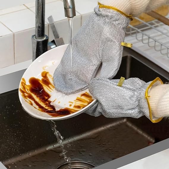 ASHGUJ Resistant Stainless Steel Wire Mesh Work Gloves, for Kitchen, Fishing, Wood Carving, Gardening (B0DGQJKG85) Amazon Price History, Amazon Price Tracker