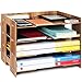 Produktbild Tonsmile Dokumentenablage Holz Briefablage Papierablage A4 Ablage Ablagesystem für Büro Papier Brief