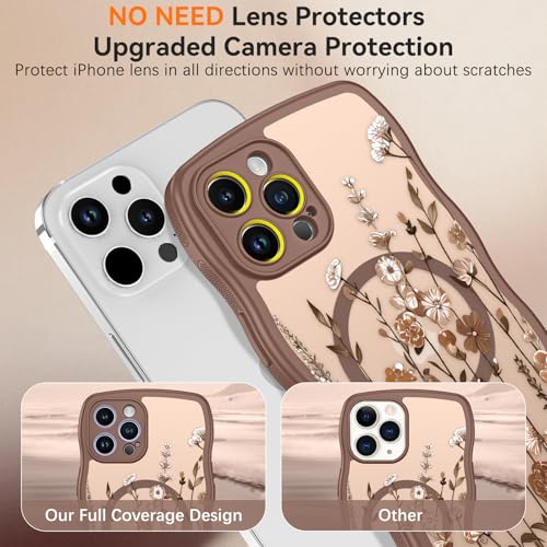 Coque iPhone 12 Pro Max fleurie avec bords ondulés GUAGUA - 4